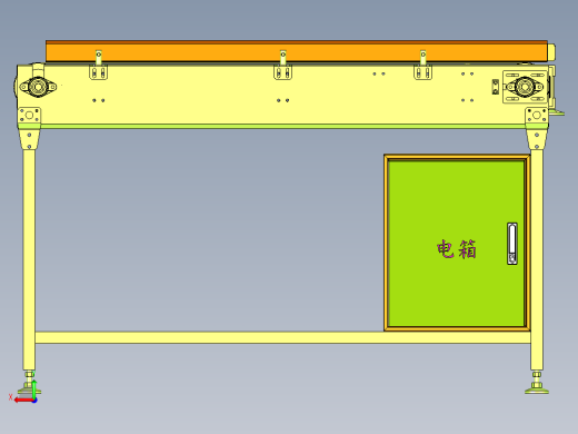传送机模型设计后视缩略图