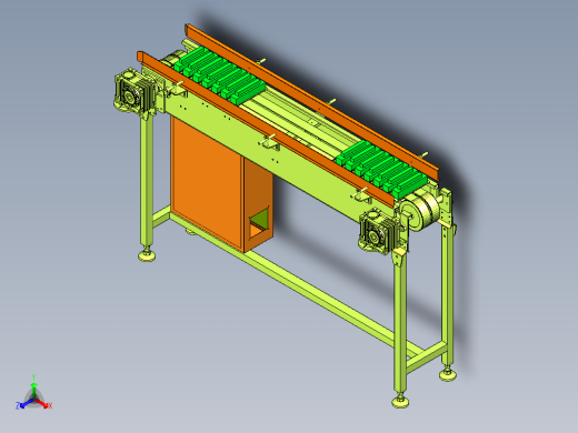 传送机模型设计正等轴测缩略图