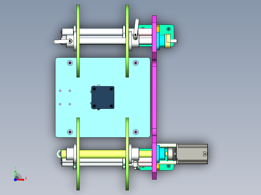 塑料袋热封压合机设计前视图