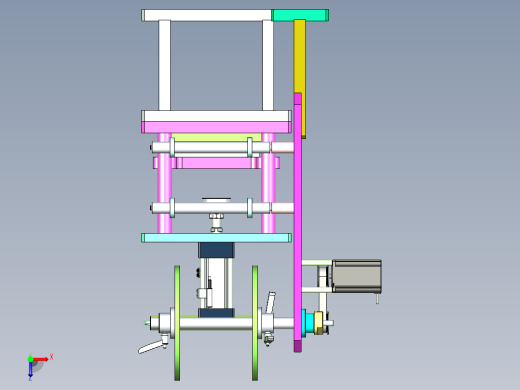 塑料袋热封压合机设计俯视缩略图