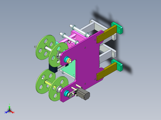 塑料袋热封压合机设计正等轴测缩略图