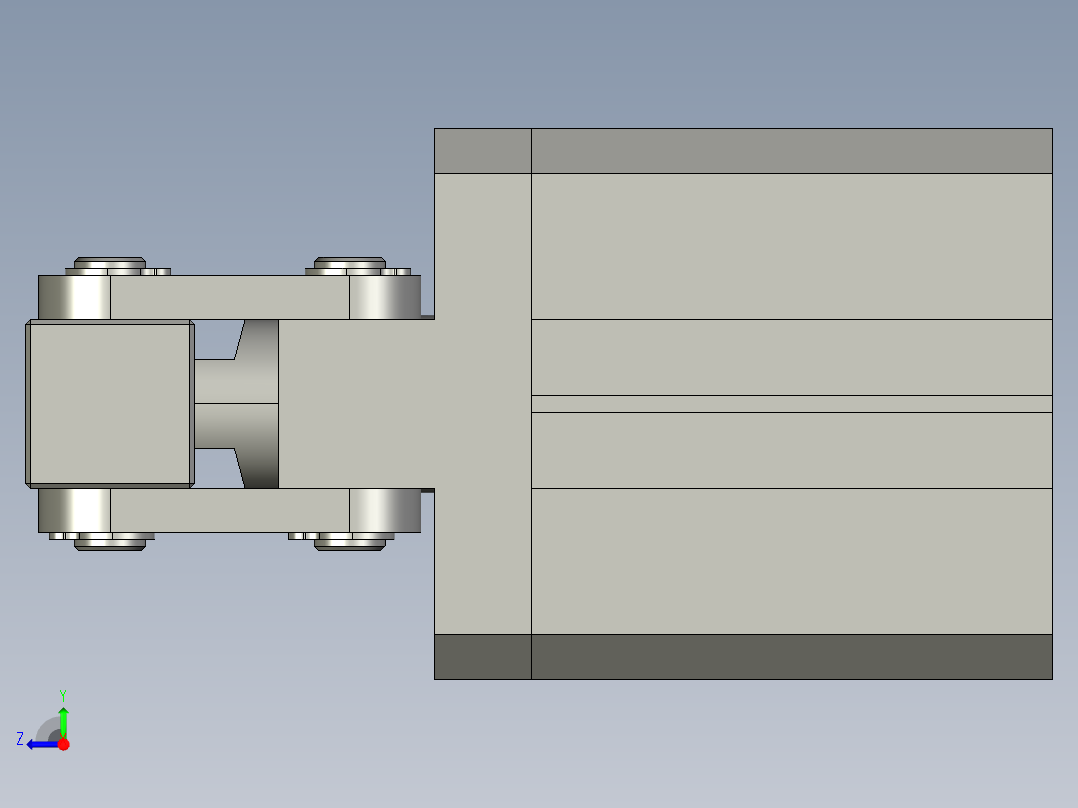 杠杆式空压缸25、32、40、50、63右视图