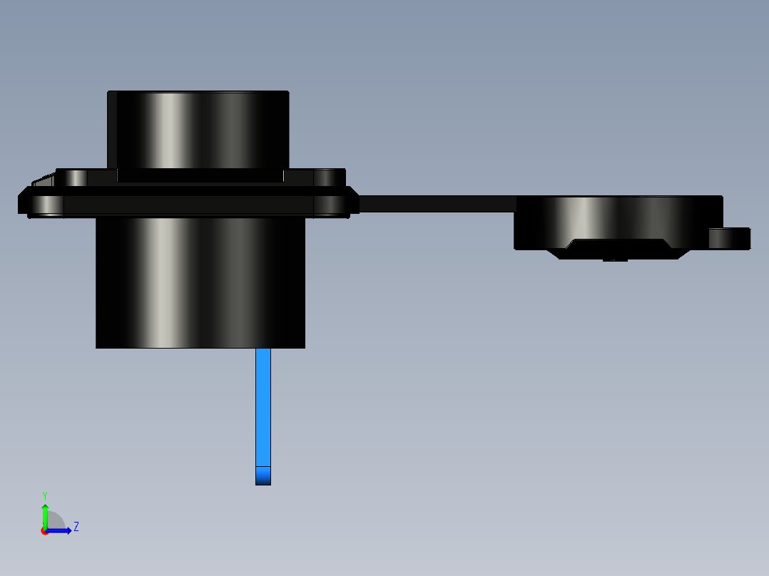 A0002647-用于焊接的面板插座RJ45 - LP-16-J左视图