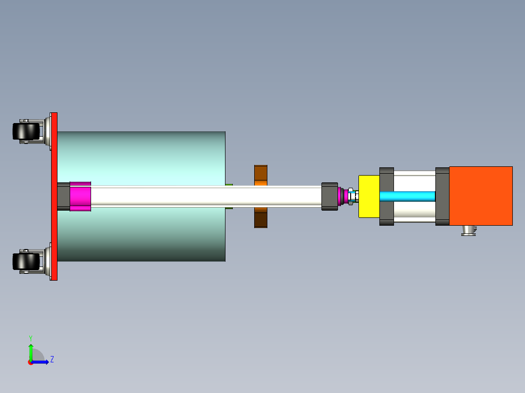 搅拌机设备图左视图