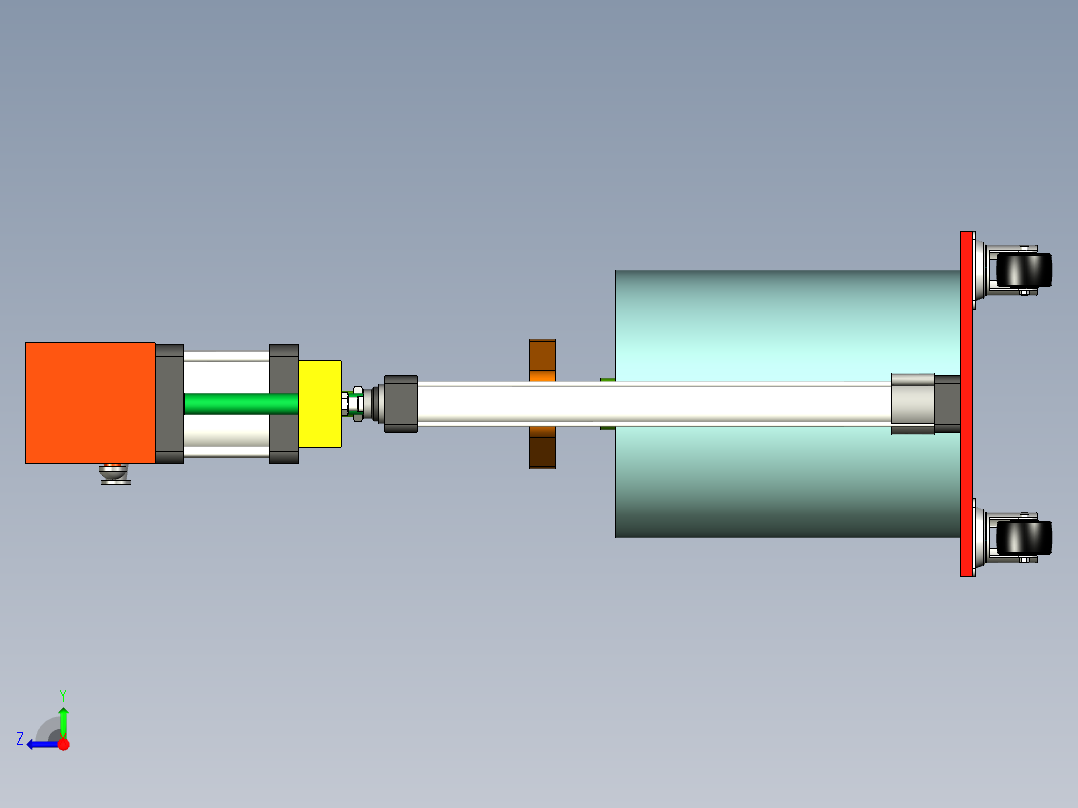 搅拌机设备图右视图