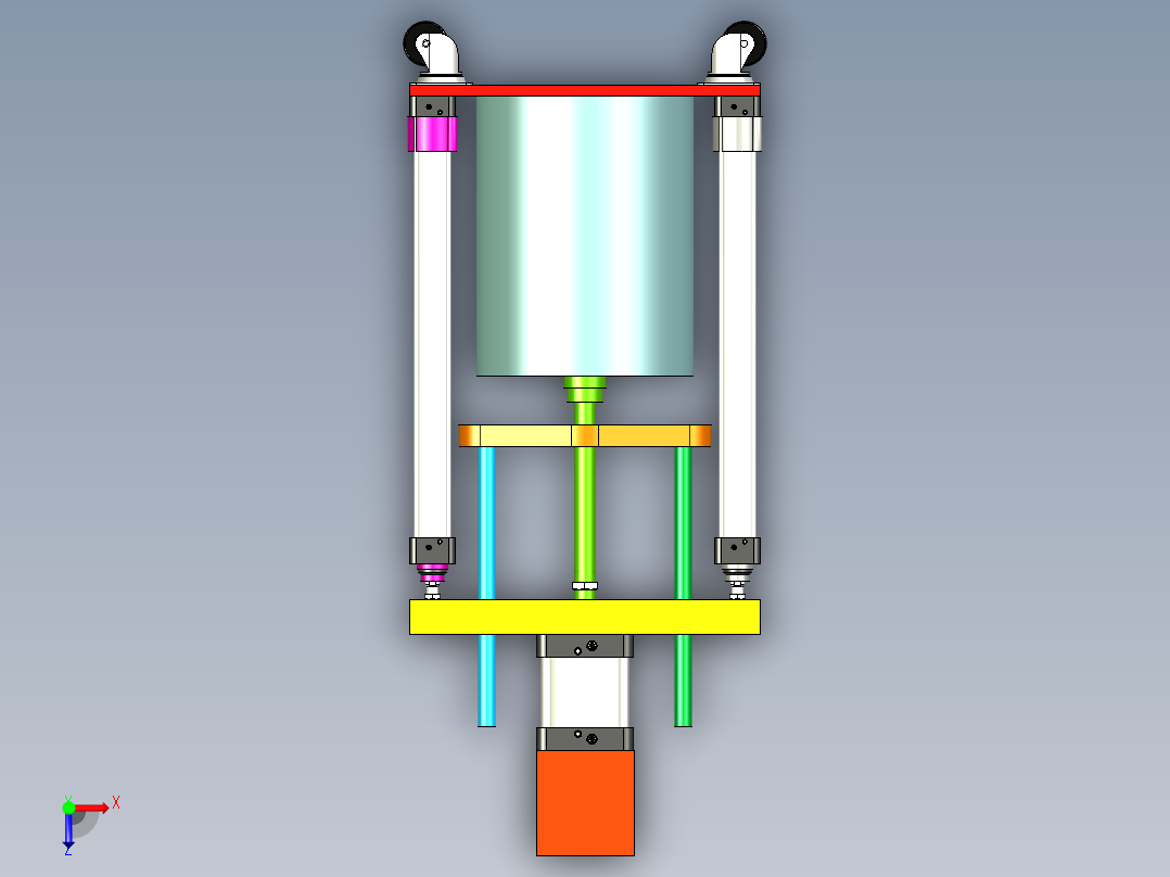 搅拌机设备图俯视图