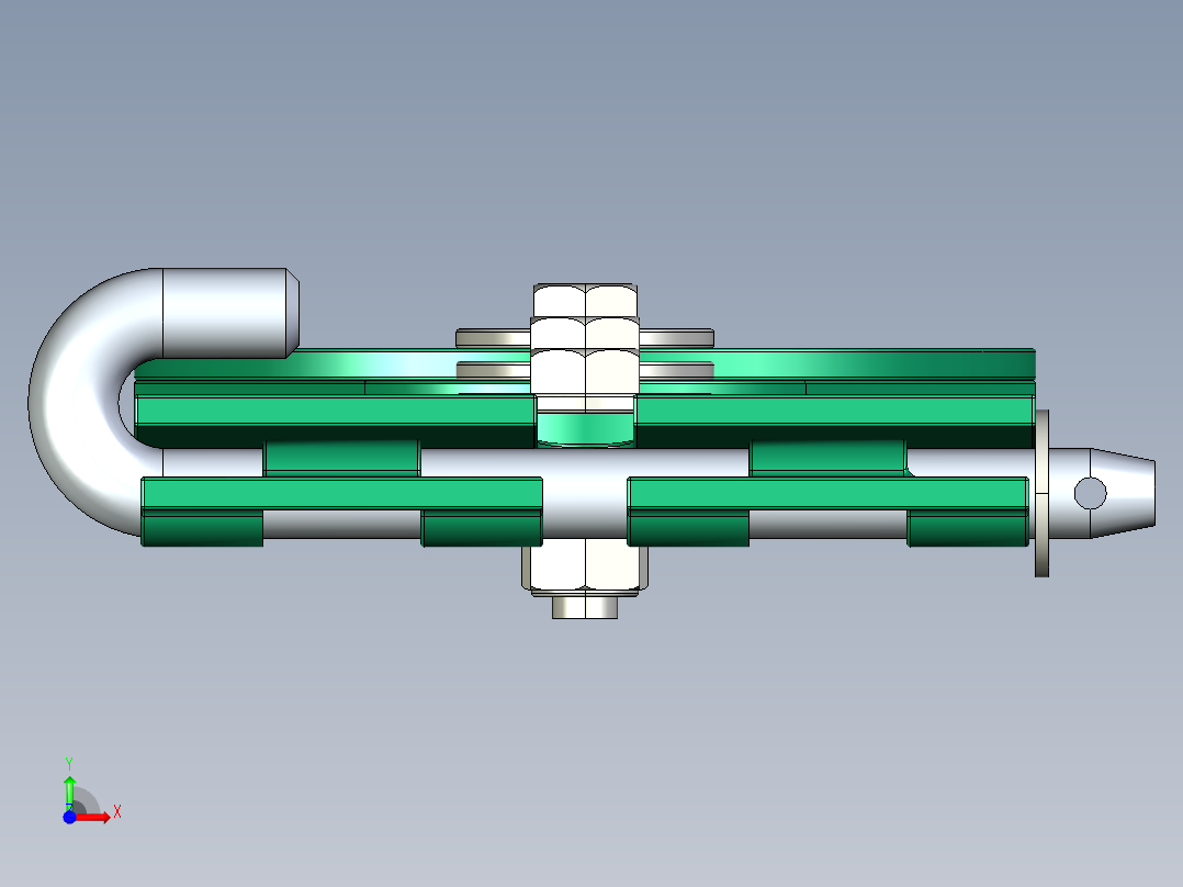 A3003411-耕耘机板簧前视图
