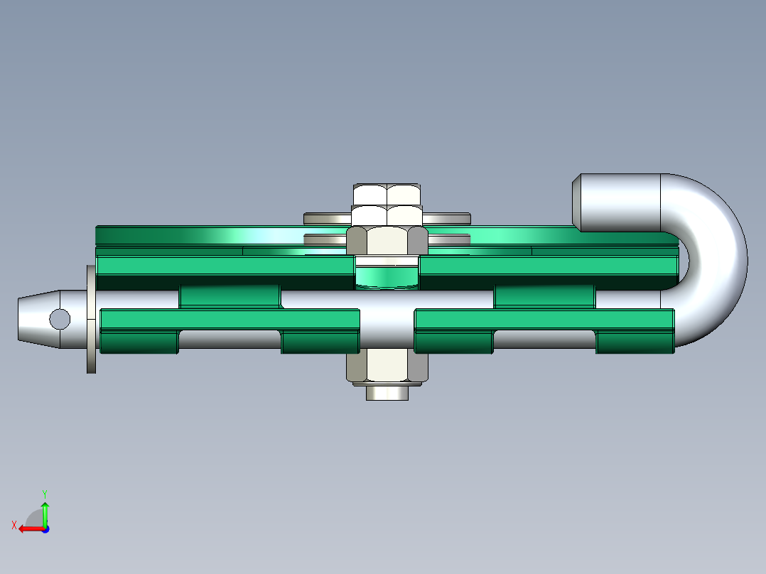 A3003411-耕耘机板簧后视图
