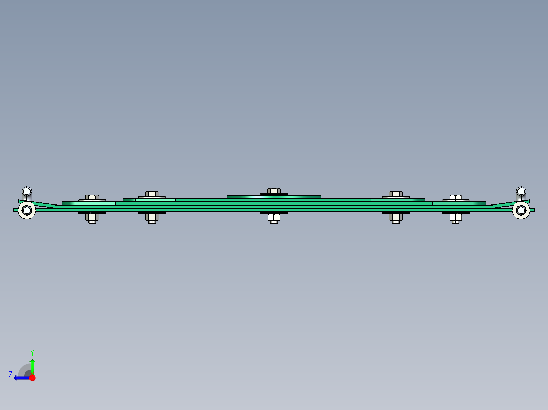 A3003411-耕耘机板簧右视图