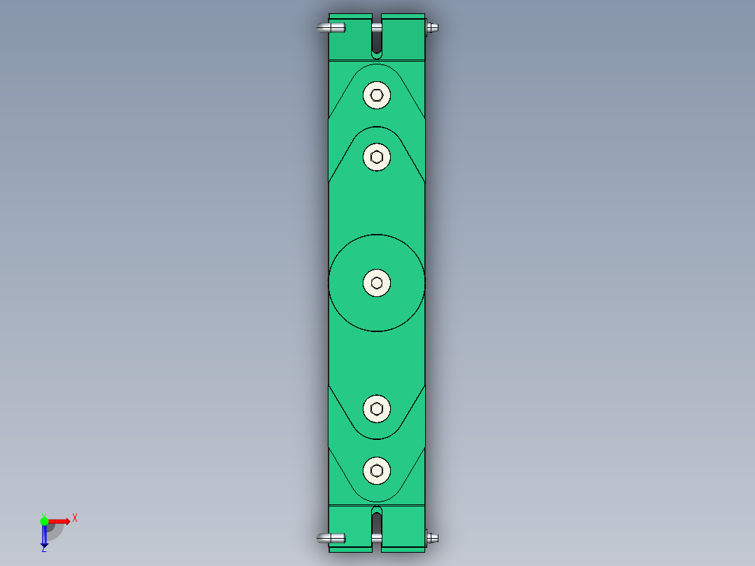 A3003411-耕耘机板簧俯视图