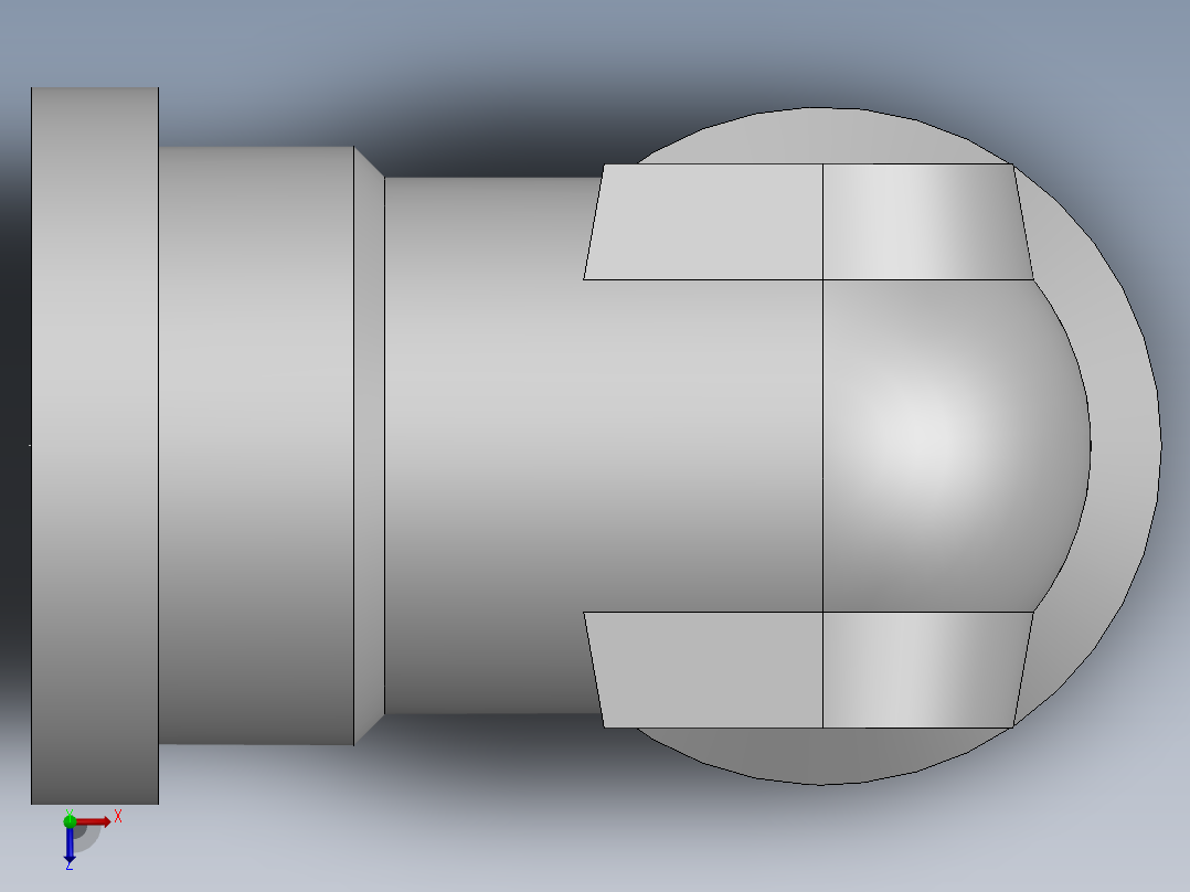 法兰接头、1DFL9-36-12俯视图