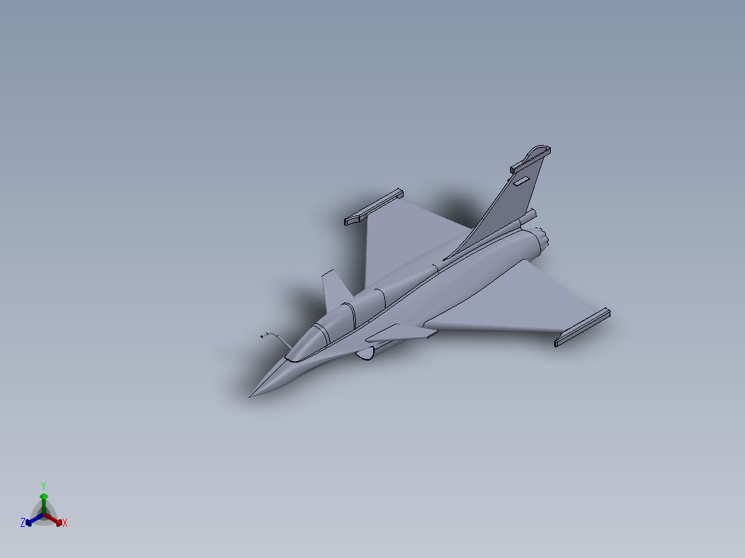 A2004004-阵风战斗机主视图