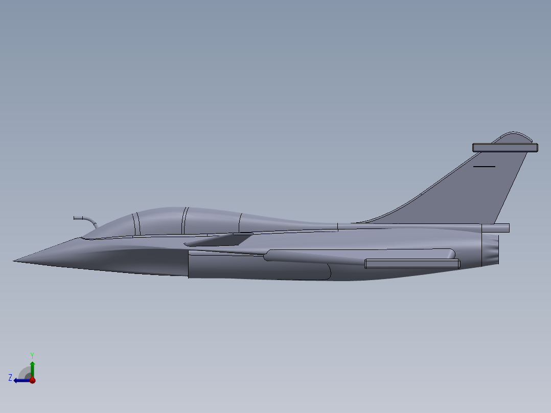 A2004004-阵风战斗机右视图