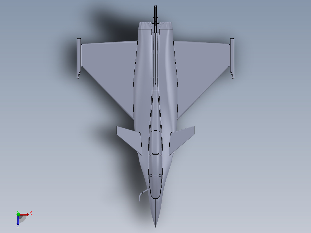 A2004004-阵风战斗机俯视图