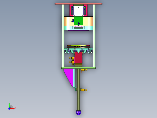 眼镜盒安装拉链设备前视缩略图