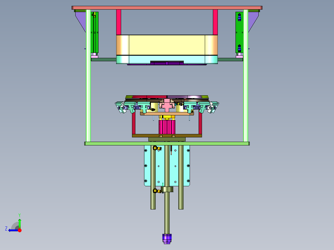 眼镜盒安装拉链设备右视图