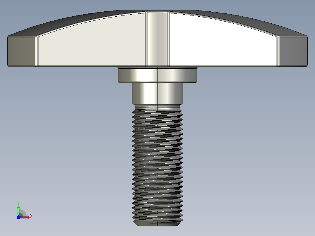 固定旋钮前视图