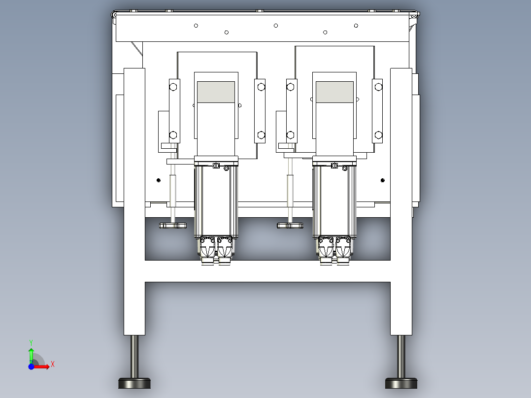 B3003720-水平包装流包装机前视图