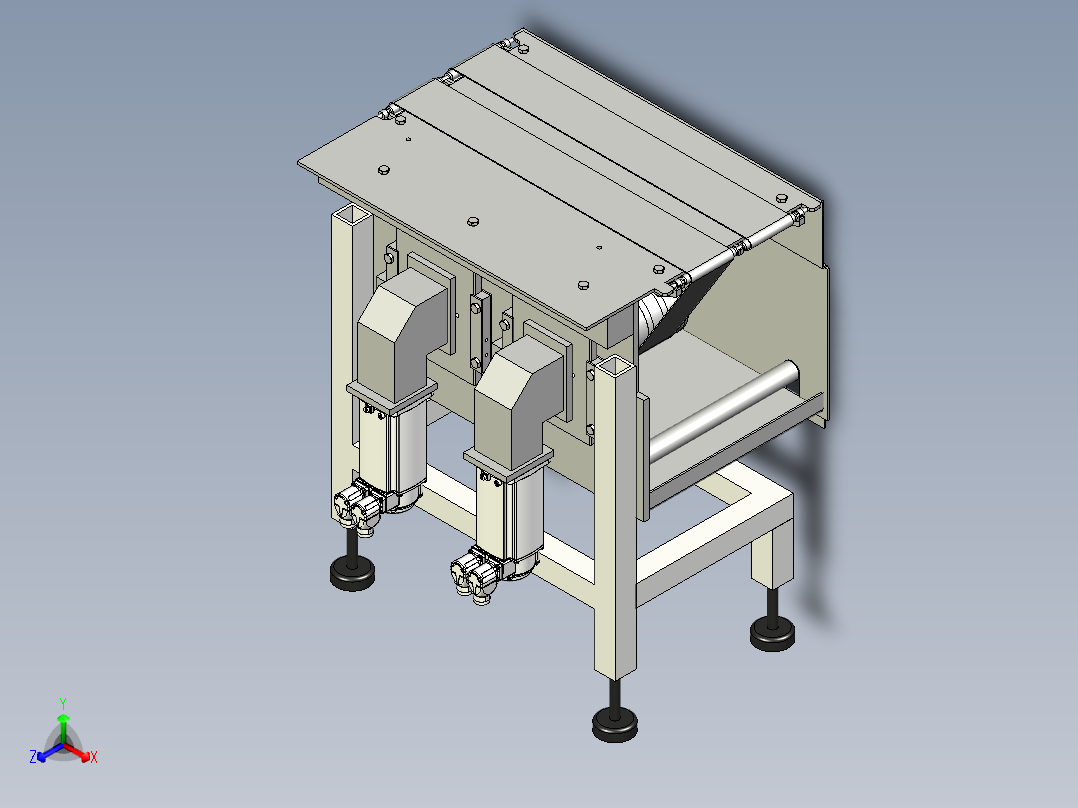 B3003720-水平包装流包装机正等轴测图