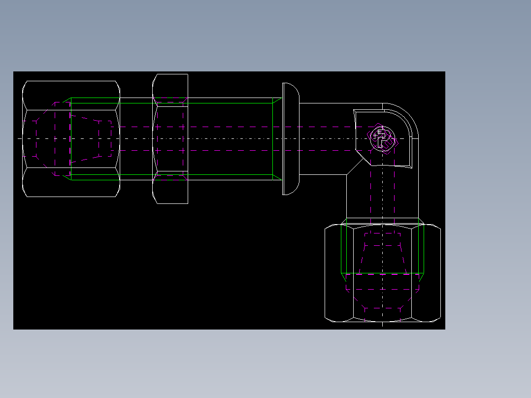 PARKER管接头EO Bulkhead elbow WSV06S71(16)_back