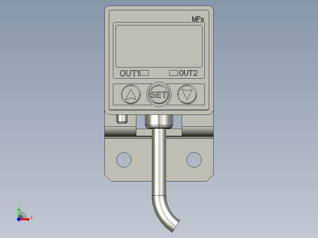数字压力传感器PPG-C-RN-6B1KT前视图