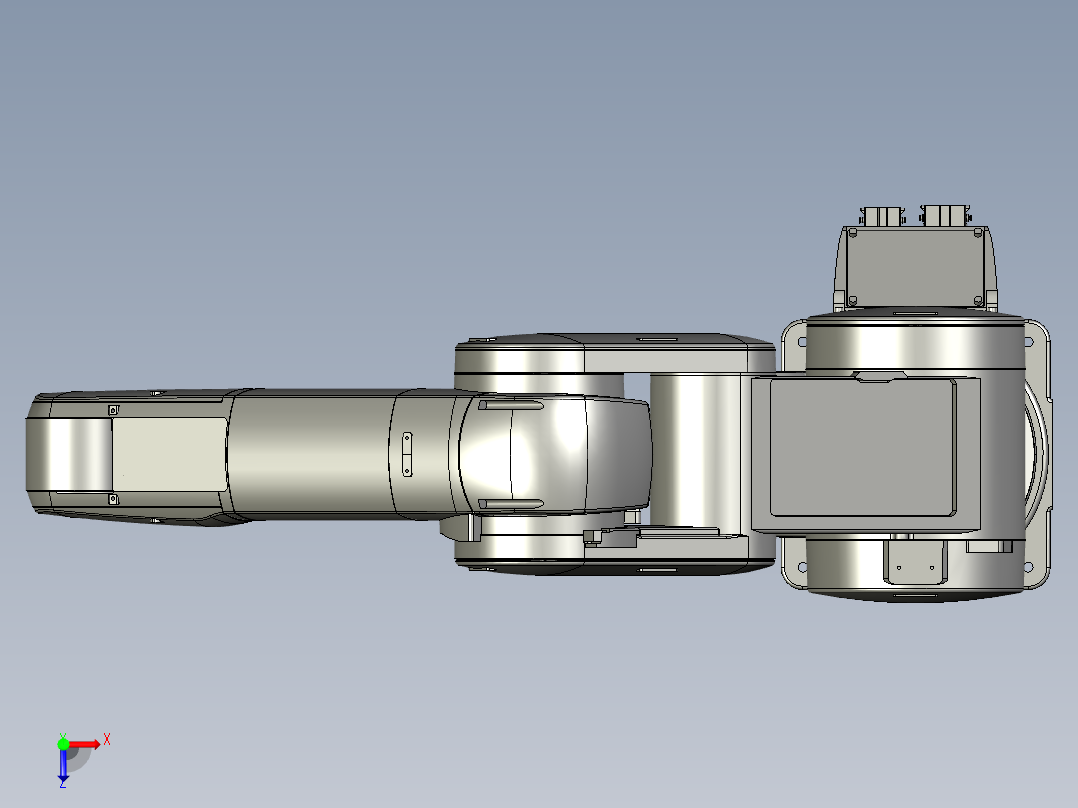 三菱机械手rv-7fl俯视图