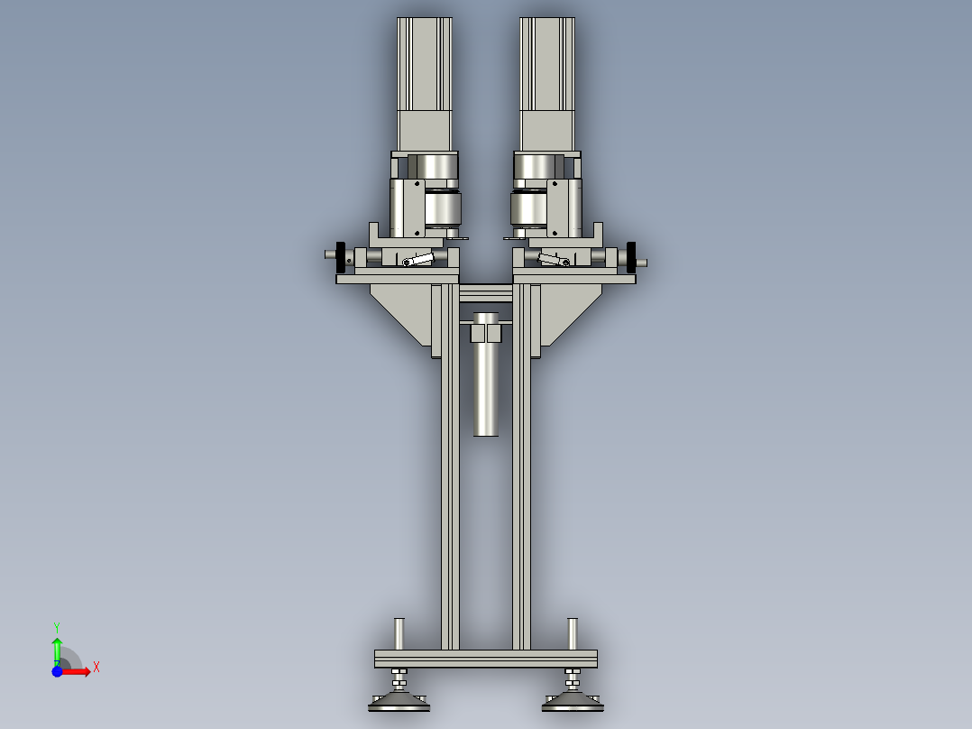 料片夹持运输装置前视图