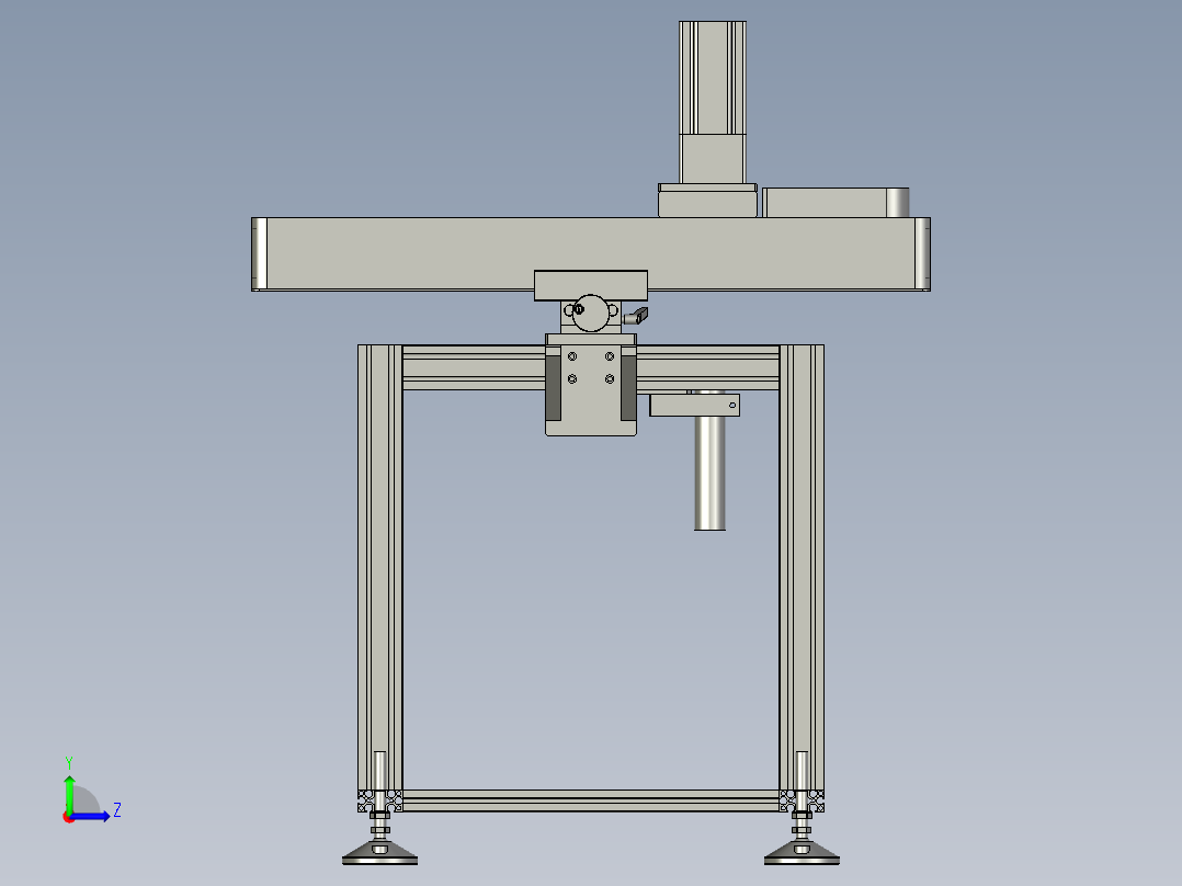 料片夹持运输装置左视图