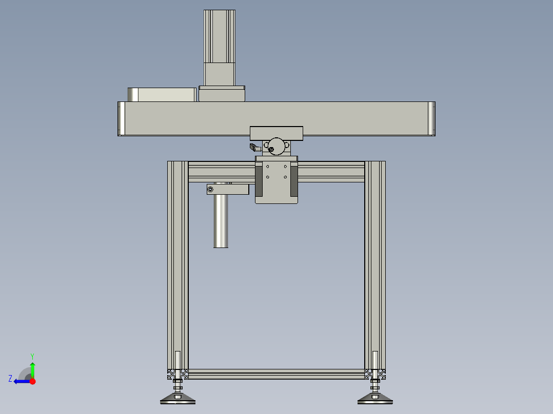 料片夹持运输装置右视图