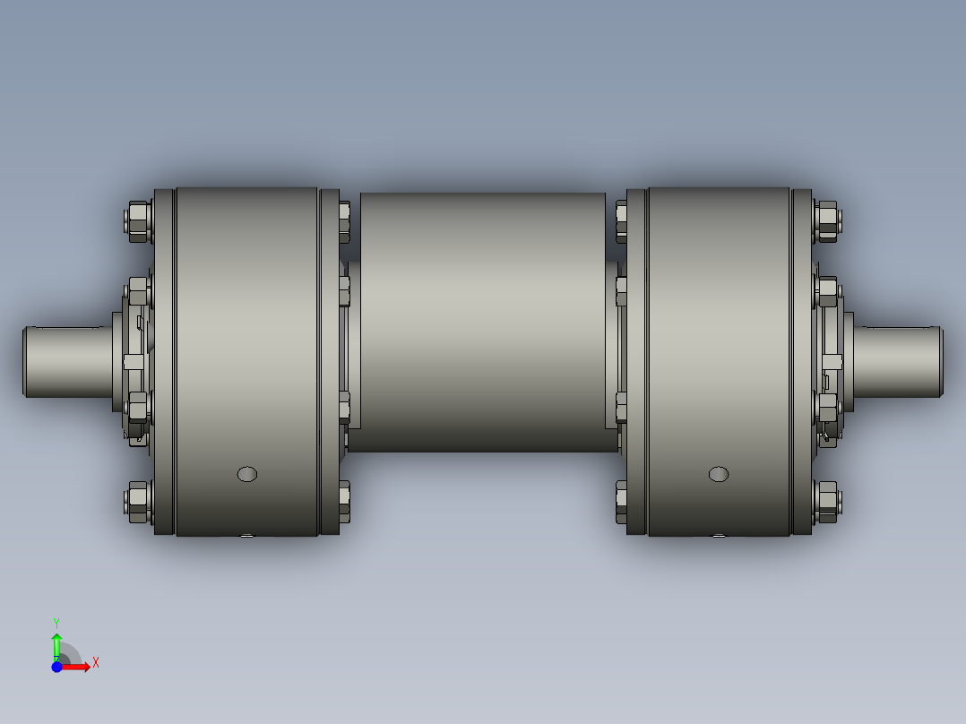 激振器振子总成装配体前视图