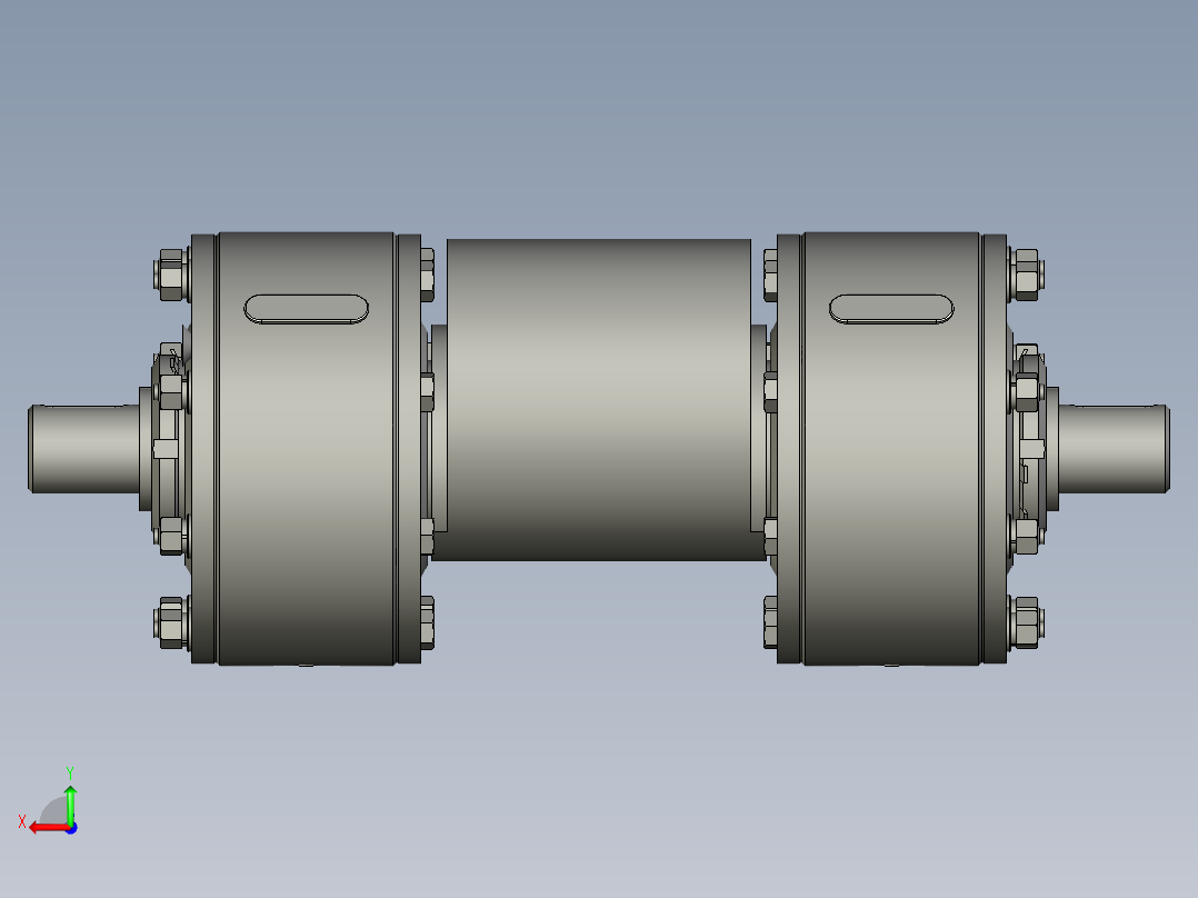 激振器振子总成装配体后视图