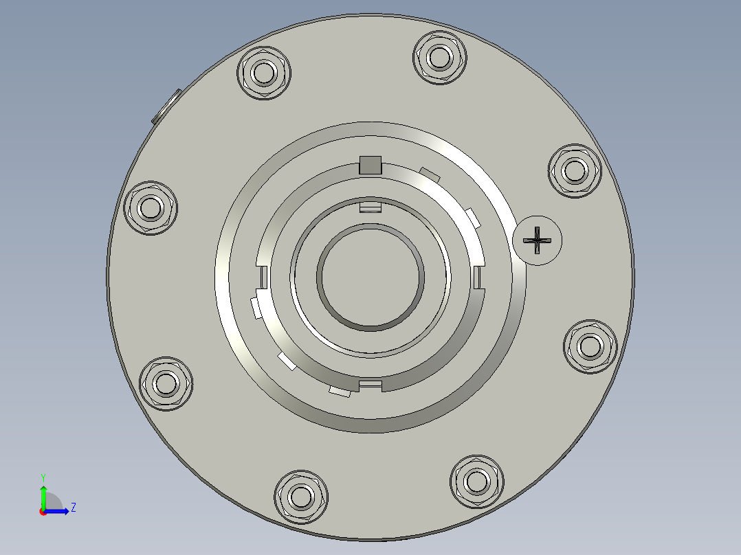 激振器振子总成装配体左视图