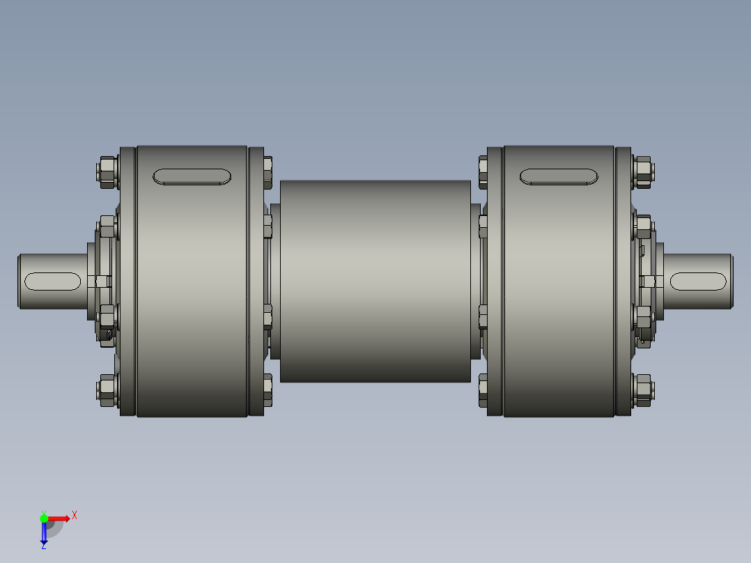 激振器振子总成装配体俯视图