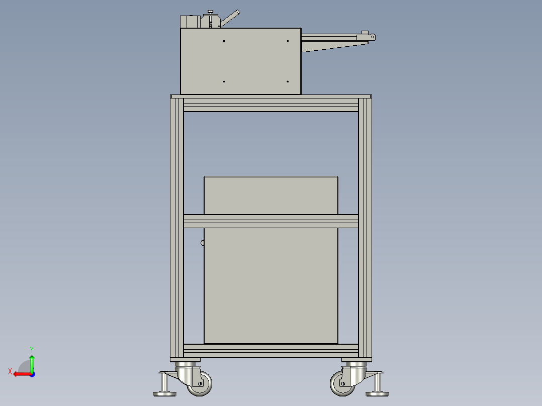 送带断带装置后视图
