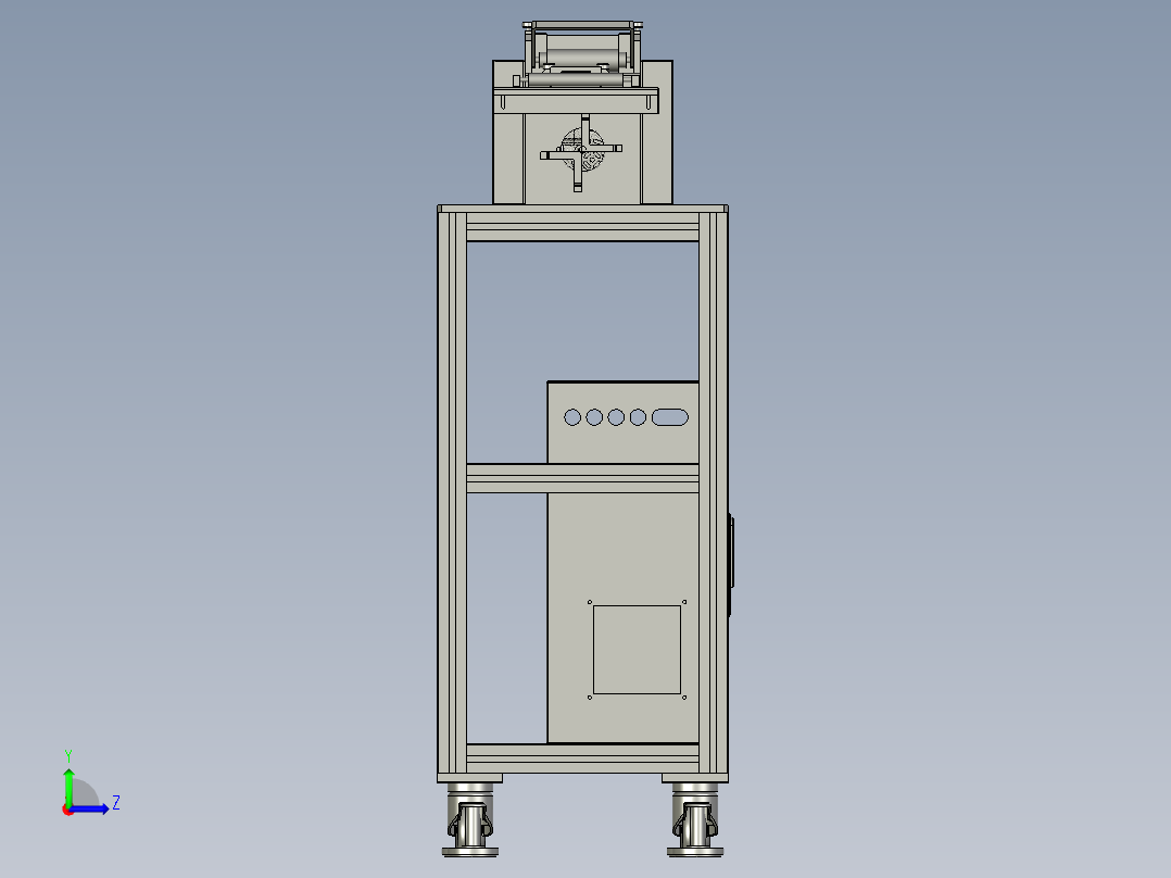 送带断带装置左视图
