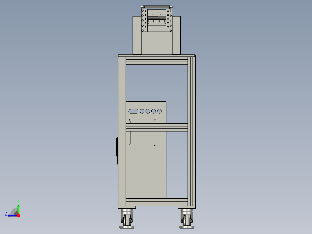 送带断带装置右视图