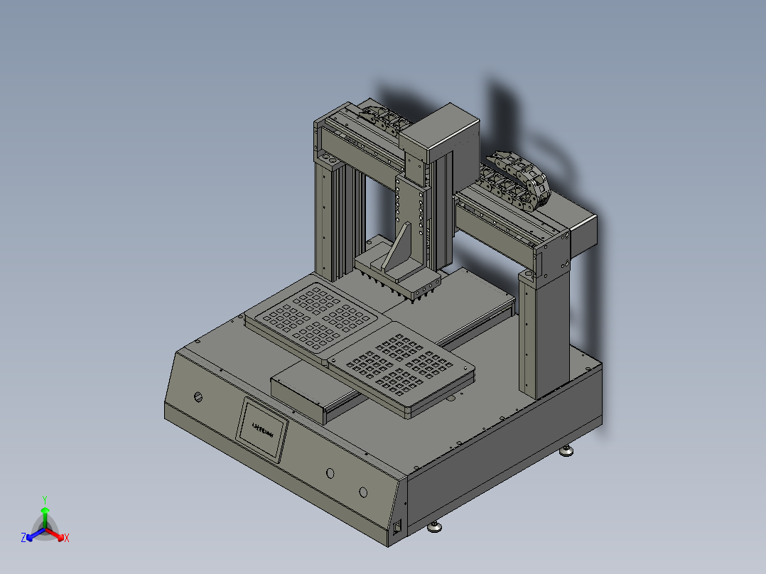 吸塑盘自动拆分盘机主视图