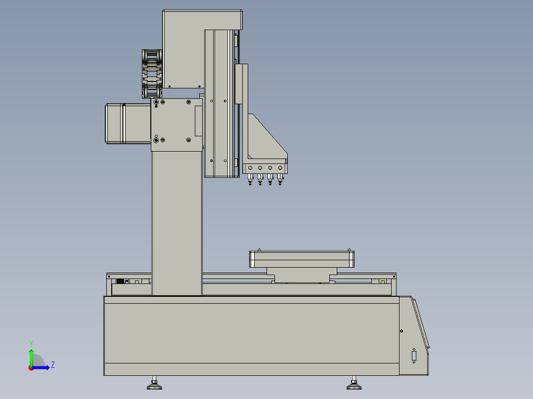 吸塑盘自动拆分盘机左视图
