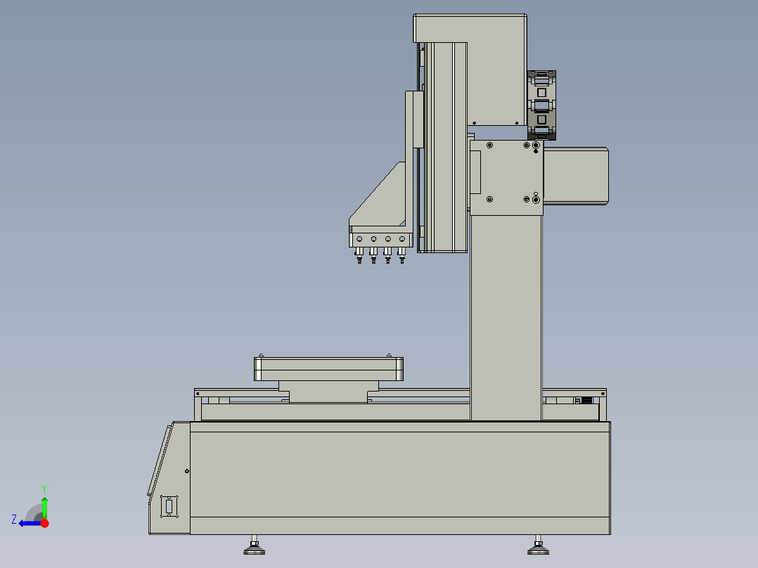 吸塑盘自动拆分盘机右视图