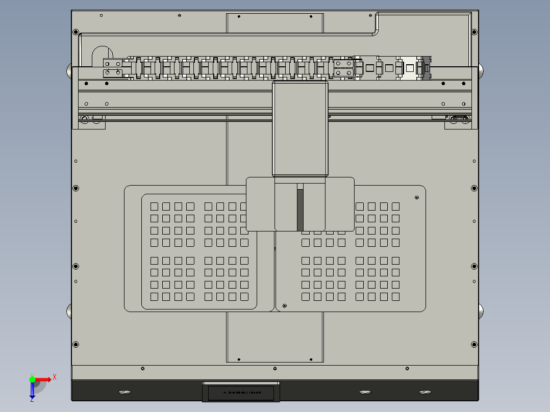 吸塑盘自动拆分盘机俯视图