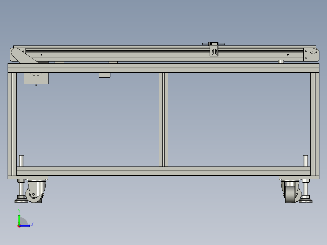 G18-ZX-buffer皮帶輸送帶-接駁輸送帶21改1左视图