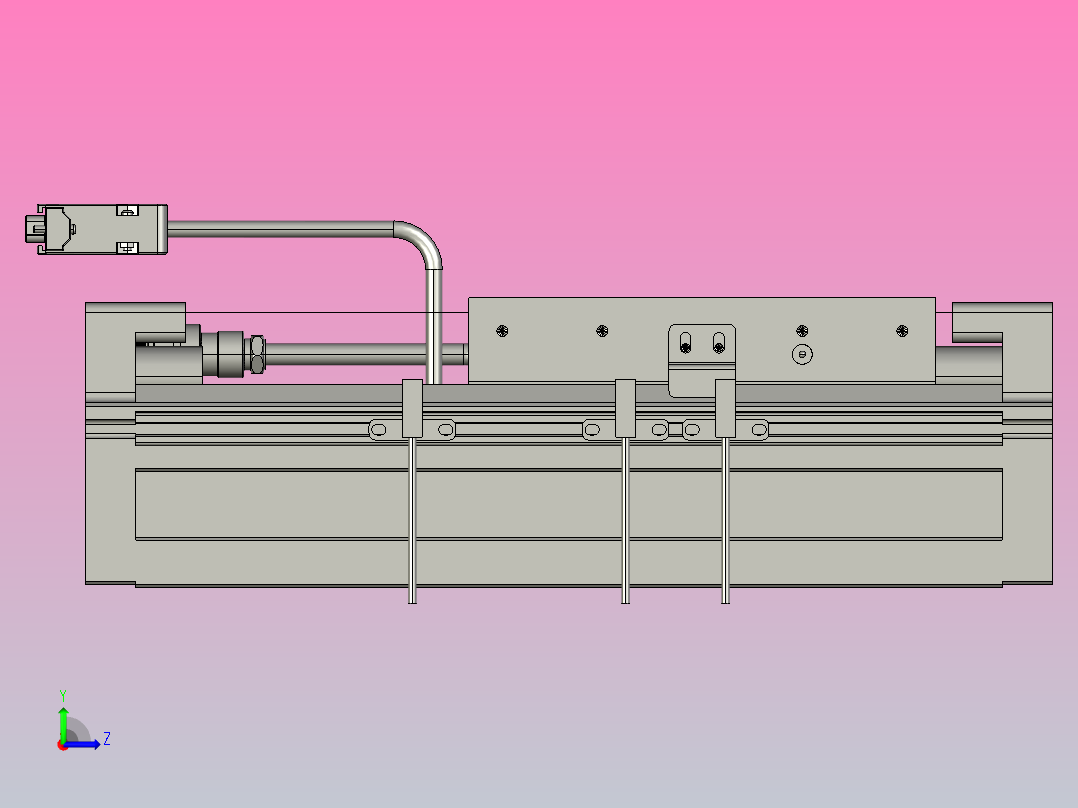 直驱直线电机轴TPA-LNP2-200-55C2-1-L60-3-C-05-N3左视图