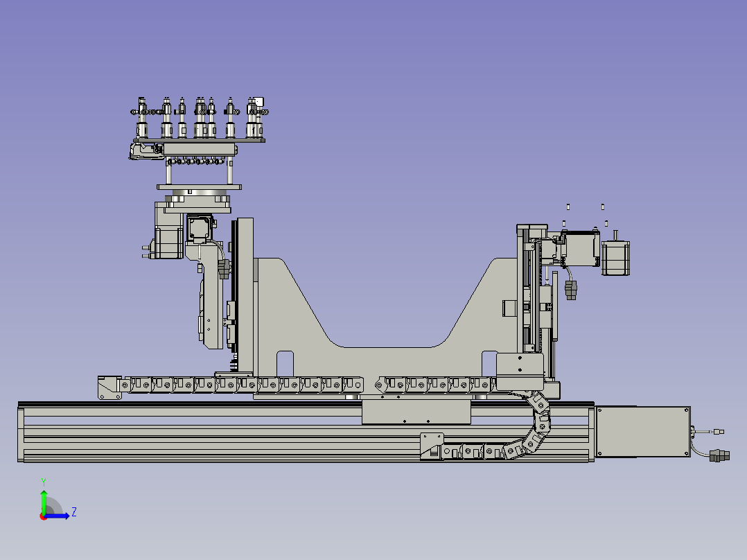 BPM-三冲一轨模移取料组件左视图