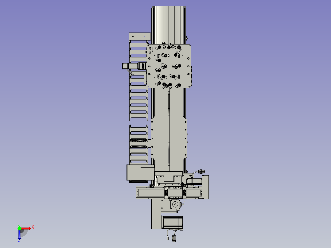 BPM-三冲一轨模移取料组件俯视图