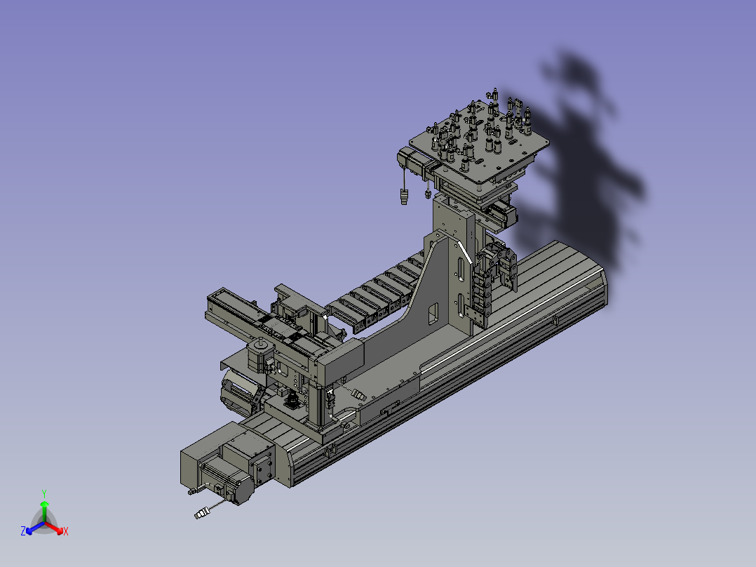 BPM-三冲一轨模移取料组件正等轴测图