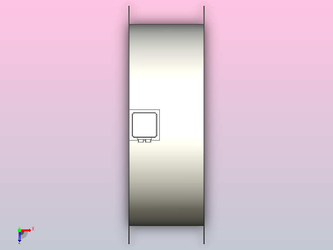 YAR560[YAR560-4A(E)]管道风机俯视图