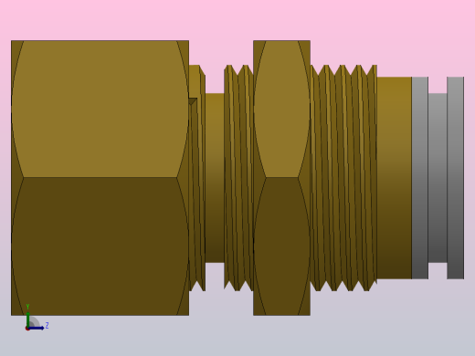 快速接头HKQ2E内螺隔板接头[HKQ2E06-01]左视缩略图