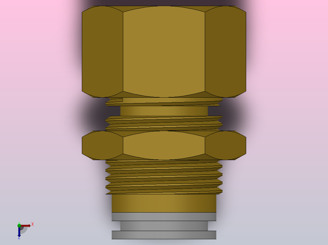 快速接头HKQ2E内螺隔板接头[HKQ2E06-01]俯视图