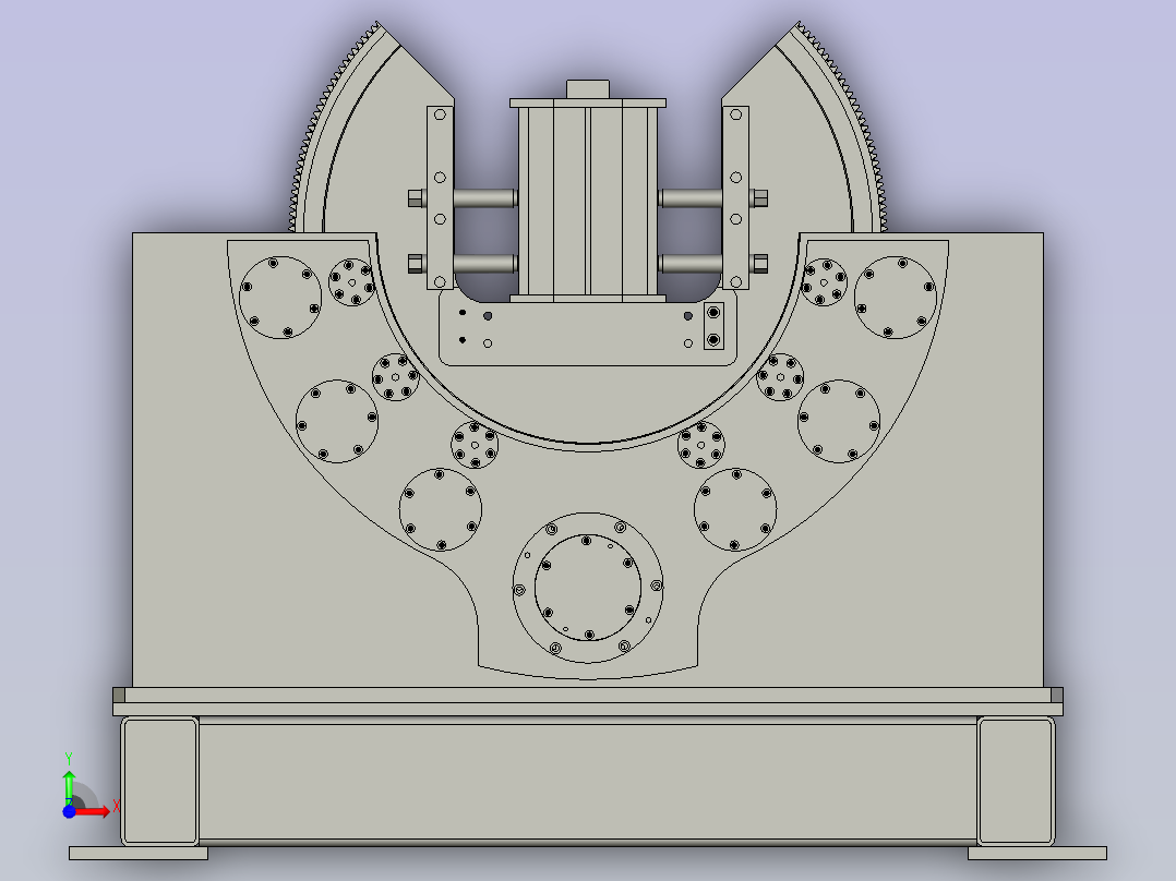 变位机总装前视图