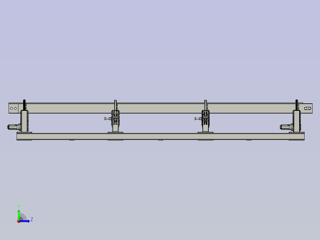 变位机总装左视图